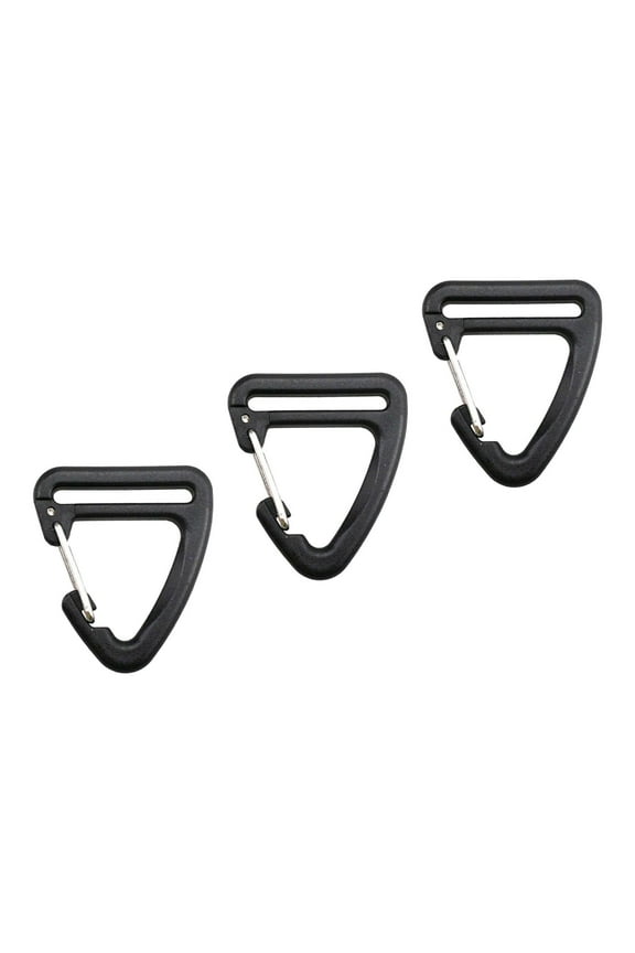 Webbing Strap Hook Webbing Buckles Heavy Duty Quick Release Keychain Hook Clip Snap Hook for Backpack Strap DIY Hardware Triangle 3pcs