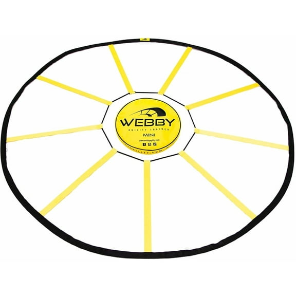 Webby Agility Trainer – Circle Speed and Agility Ladder for High Intensity Footwork Drills and Skills – A Circular Piece of Training Equipment That Changes The Way You Move