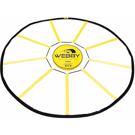 Webby React Agility Trainer – Circle Speed and Agility Ladder for High Intensity Reactive Footwork Drills and Skills – A Circular Piece of Reaction Training Equipment That Changes The Way You Move