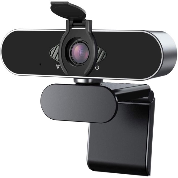 Webcam 1080P  with Microphone &  Cover, USB Web Cam with Live Streaming  Video for , PC,  and Laptop, Wide Angle Lens 1080P Web Camera with 360  Flexible Mount
