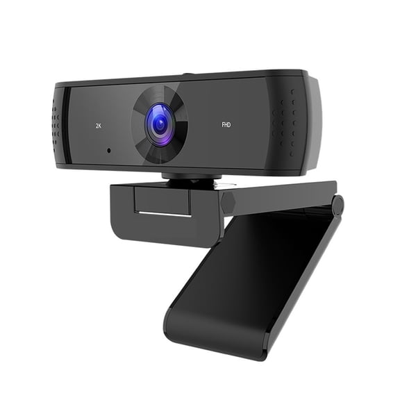 Webcam 2K FHD Autofocus Computer Webcam 30FPS USB Web Camera With Microphone And Privacy Cover For Conferencing, Live Streaming, Recording ,HD Video