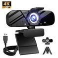 thumbnail image 1 of 4K Webcam for PC, Ultra HD 4K Collaboration and Streaming Webcam, PDAF Autofocus, Noise-Cancelling Mics, 105° FOV, Auto Light Correction, USB-A, Privacy Cover, Conferencing and Video Calling, 1 of 6