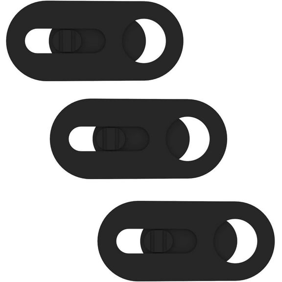 Webcam Cover 3-Pack, 0.027 inch Slide Camera Blocker for Computer, Laptop, Smartphone - Protect Privacy and Security