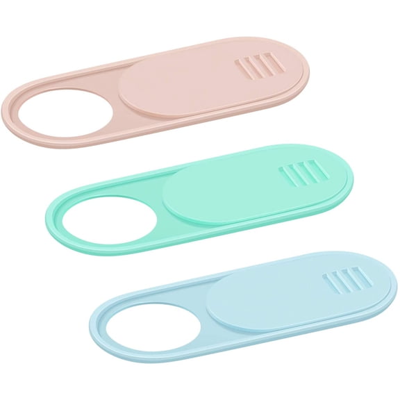 Webcam Cover for Laptop, 0.028-Inch Ultra-Thin Webcam Cover Blocker for MacBook, iMac, Laptop, Desktop, PC, iPad, Smart Phone Protect Your Privacy and SecurityPink/Blue/Green-3 Pack