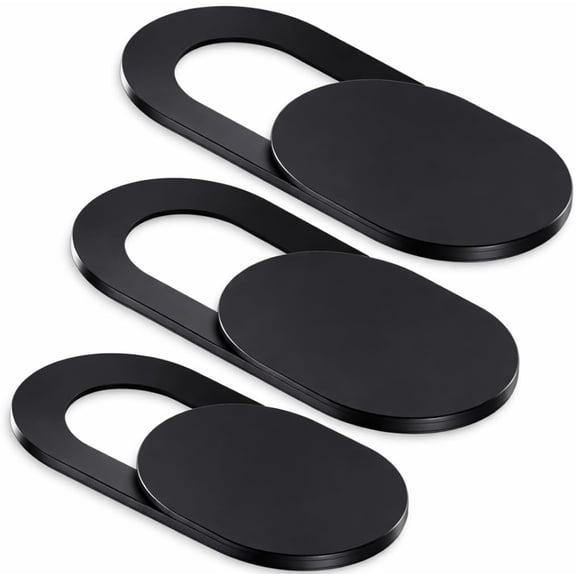 Webcam Cover Slider (3 Pack) Ultra Thin Camera Privacy Cover for Laptop, MacBook, PC, Monitor, Tablet & Smartphone, Strong Adhesive, Easy Slide Design