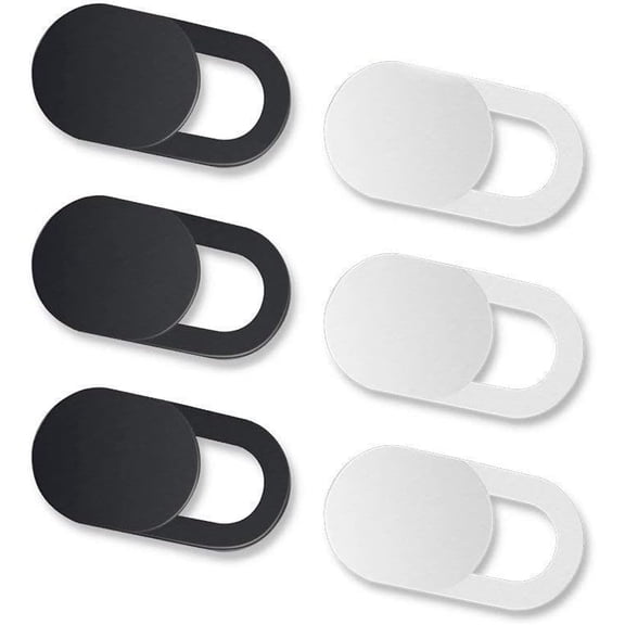 Webcam Cover Slider, Laptop Camera Cover 0.027in Ultra-Thin Fits Smartphones Tablets Macbooks Computers Desktops with Strong Adhensive, Protecting Privacy and Securtiy (6 Pack)