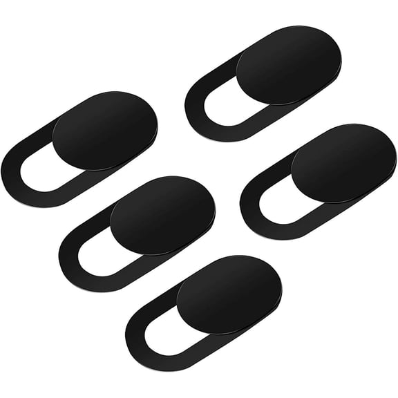 Webcam Cover, Webcam Cover Slide Compatible for Laptop, Desktop, PC, MacBook Pro, iMac, Mac mini, iPad Pro, Smartphone,Protect Your Privacy and Security,Strong Adhesive (Black)