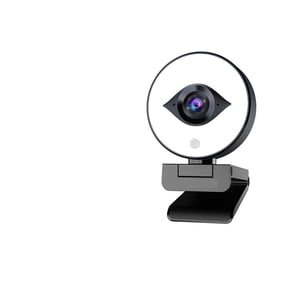 Webcam FHD 60FPS 1080P Webcam Live Streaming With Ring Light, USB Web Camera Autofocus 2 Stereo DSP For Conferencing ,Full Clarity