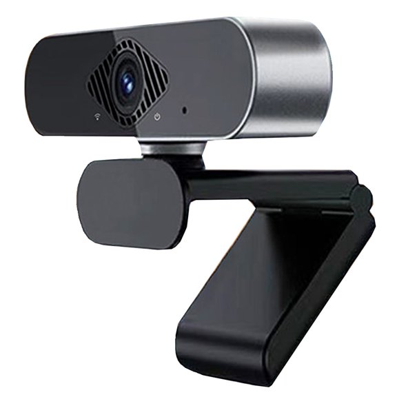Webcam For PC With Auto Light Correction, Noise-Reducing, Wide Field Of View, Plug & Play USB Webcam For Laptop, Desktop, Streaming