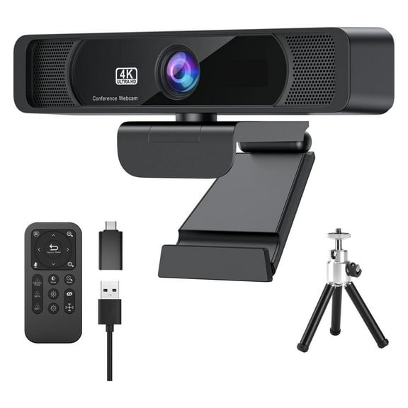 Webcam HD 4K Webcam 120Wide Angle Webcam Wtih Microphone And Remote Control Streaming Web Camera For PC Conferencin ,Full Clarity