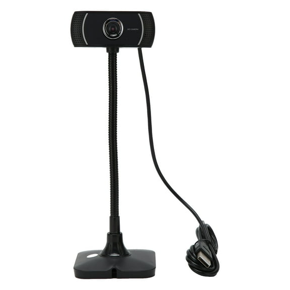 Webcam HD Manual Focus Live Streaming Drive Free USB Camera with Microphone for Computer Conference Calling 640x480