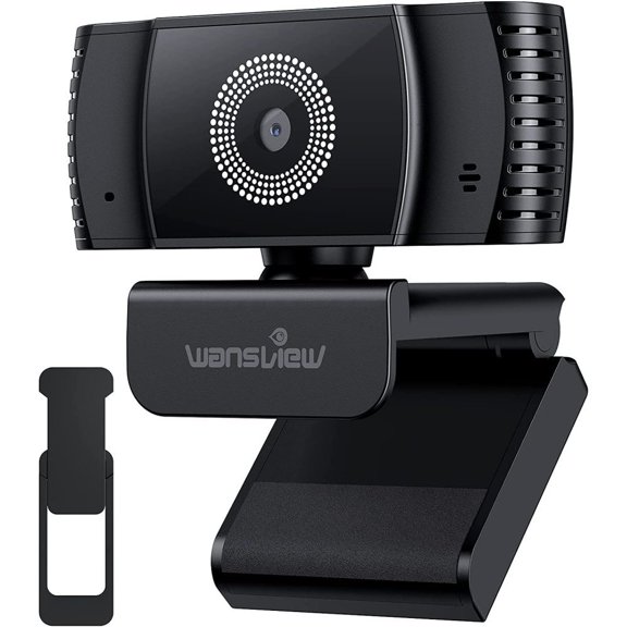Webcam With Microphone, 1080P Auto Focus Webcam For Pc And Laptop With Cover, Usb 2.0 Plug & Play, For Live Streaming, Zoom, Video Call, Conference, Online Teaching