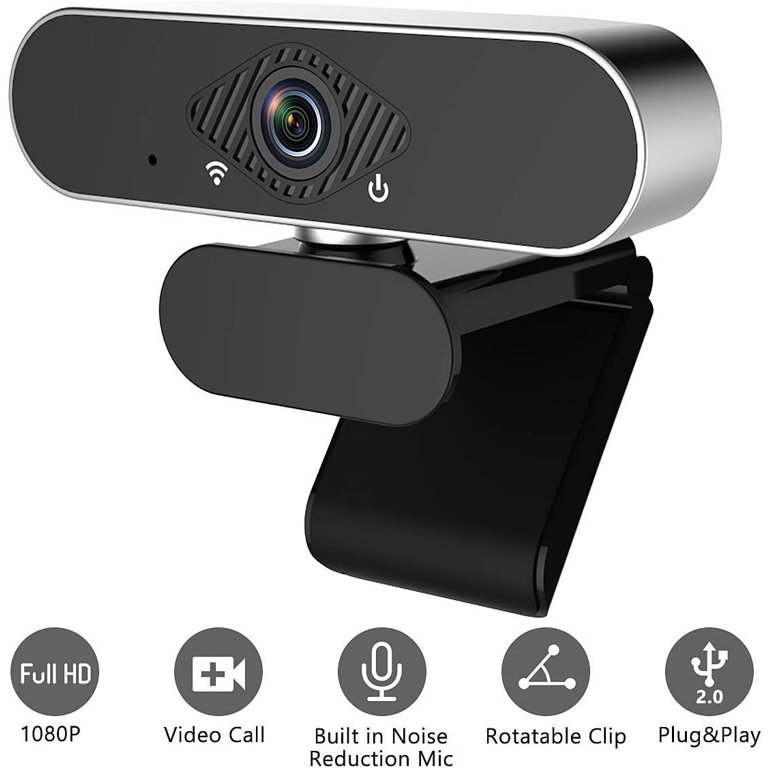 Webcam with Microphone,1080P Full HD Web Cam,USB Web Camera Computer HD  Streaming Webcam for PC & Laptop Desktop Video Calling,Recording