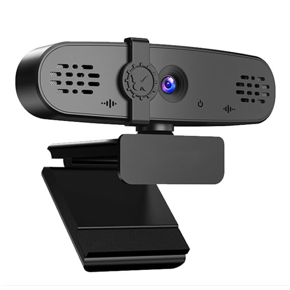 Webcam With Microphone, HD Light Correction, Noise Cancellation, Autofocus, Wide-Angle Lens, Plug & Play USB Webcam For Laptop, Desktop, Streaming & Online Meetings