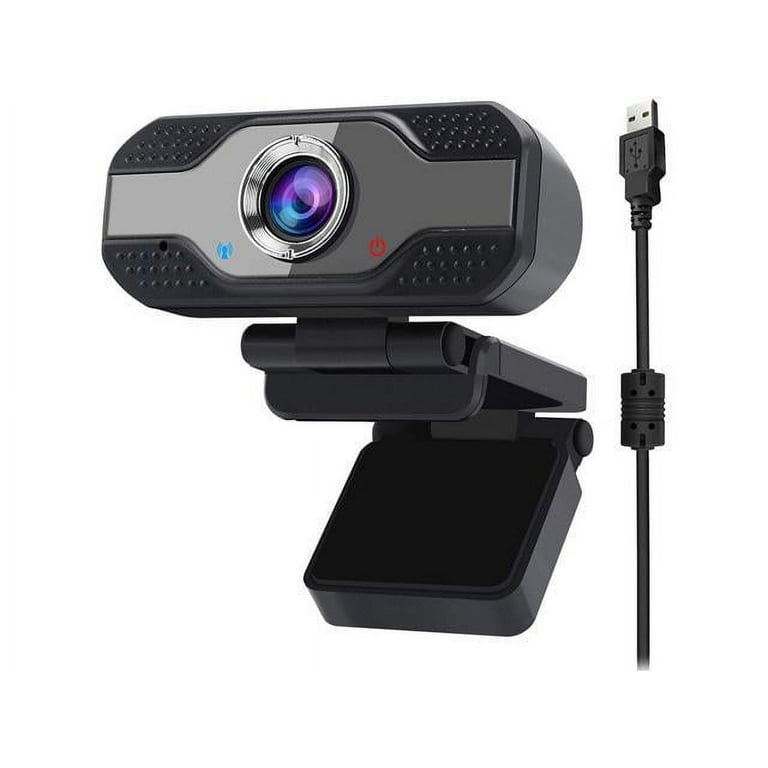 Webcam with Microphone, No Distortion Privacy Cover 1080P USB Camera Plug  Play Mic Full Ultra HD Web Camera Video Cam Calling Conferencing Streaming