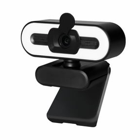 Webcam with Ring Light Microphone - Streaming Web Camera, 1080P Full HD Pro Camera for PC Mac Laptop Desktop, USB Computer Webcam with Privacy Cover and Tripod for Zoom Meeting Skype Teams Twitch