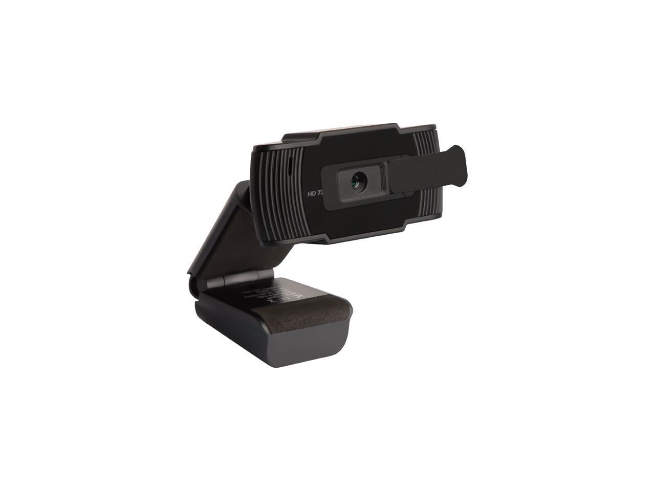 SLIDE INNOVATIONS 720P HD Webcam, Computer Camera with Microphone, Mini Tripod & Privacy Lens