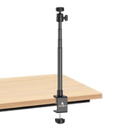AILIGHT Camera Desk stand, 10.8"-31.1" Height Adjustable Webcam Stand with C-Clamp, 360  Ball Head, Free Locking Desk Mount for DSLR, Ring Light, GoPro, Logitech, Anker