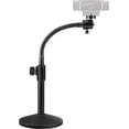thumbnail image 1 of Webcam Stand Goose-Neck Mount Stand Upgraded Desktop Stand for Webcam C922 C930e C920S C920 C615 and Other Webcam with 1/4" Thread, 1 of 4