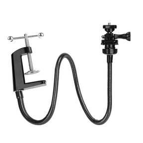 Webcam Stand Phone Holder 15" Adjustable Gooseneck Desktop Camera Desk Clamp Mount for Webcam C930e C930