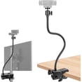 thumbnail image 1 of Webcam Stand, Webcam Mount Gooseneck Arm with Phone Holder Web Camera Stand Desk Mount Clip Clamp for Webcams C922 C930e C920S C920 C615 C960 C920x BRIO 4K N60 and More, 1 of 4