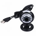 thumbnail image 1 of Webcam USB 50.0 M 6 LED Webcam Cam Camera With Built In Mic For Laptop Desktop PC, 1 of 1