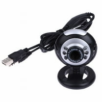 Webcam USB 50.0 M 6 LED Webcam Cam Camera With Built In Mic For Laptop Desktop PC