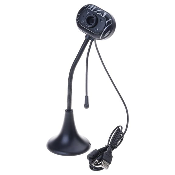 Webcam USB Rotatable 360 Degrees with Clear Sound Microphones for Computer