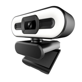 Webcam for Streaming and Laptop Adjustable Ring Light Focus Microphone USB Computer Camera Plug and Play for PC Desktop Laptop Video 1080P