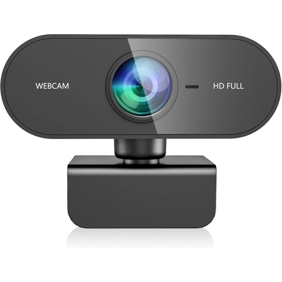 Webcam for pc with Microphone, 1080P Streaming Web Cam for Laptop, USB External Camera for Desktop, Cam for Video Conference,Zoom,Gaming YouTube