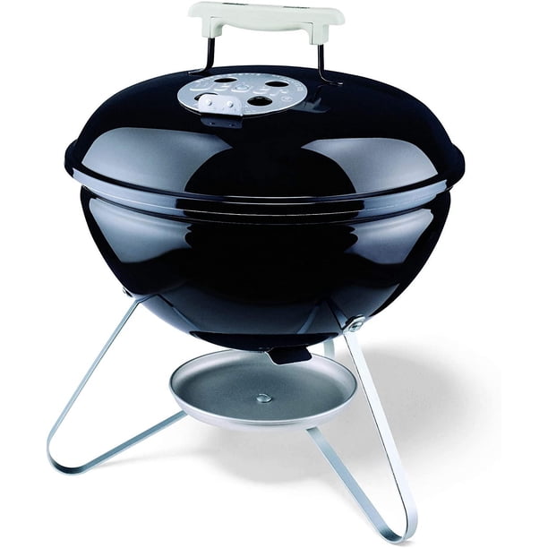 Weber 10020 Smokey Joe 14-Inch Portable Grill, Black - Compact BBQ