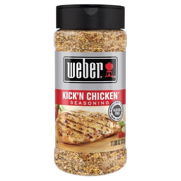 Weber 1151134 Kick'n Chicken Seasoning, 11 oz. - Quantity 1