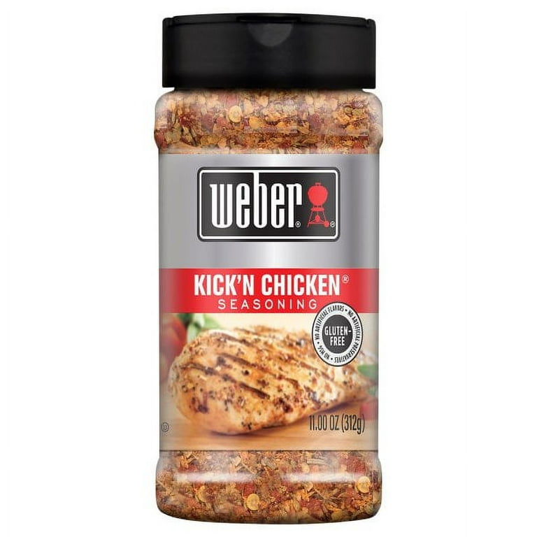 Weber 1151134 Kick'n Chicken Seasoning, 11 oz. - Quantity 1 