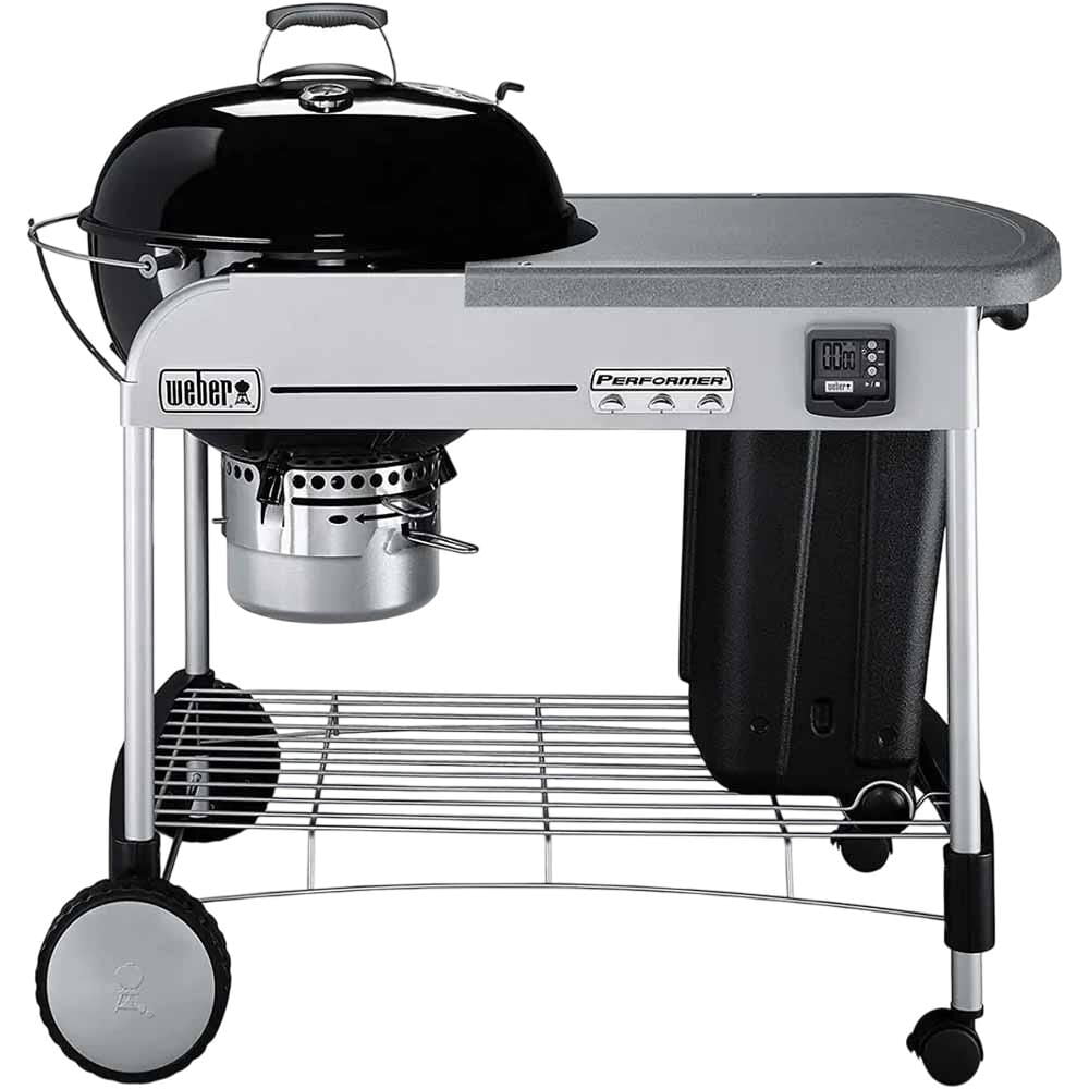Weber 15401001 Performer Premium Charcoal Grill, Black, 22 In. - Quantity 1