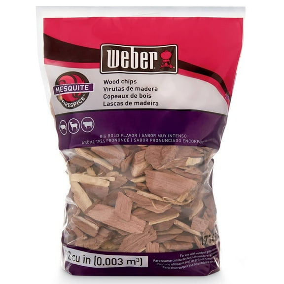 Weber 17149 Mesquite Wood Chips, 192-Cu. In. - Quantity 12