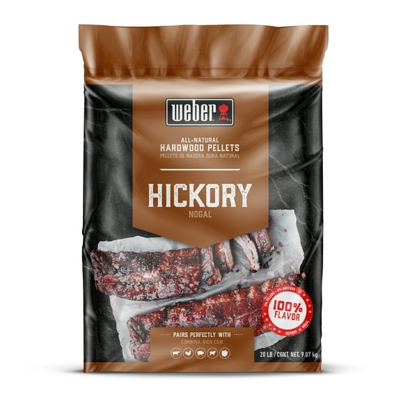 Weber 20 lb Hickory All-Natural Hardwood Pellets