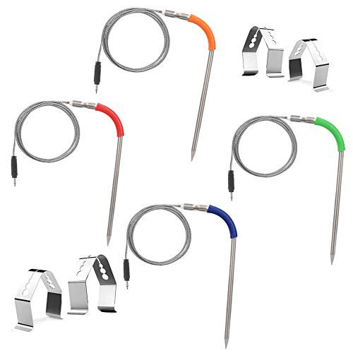 Weber 4PCS Meat Probe with 4 Probe Clip for iGrill 2, iGrill Mini, iGrill 3, iGrill Pro Replacement Probe$$Garden & Patio