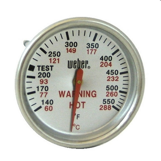 Weber 62538 Replacement Thermometer, for Weber Grills with a Thermometer Hole on the Right Side of Lid
