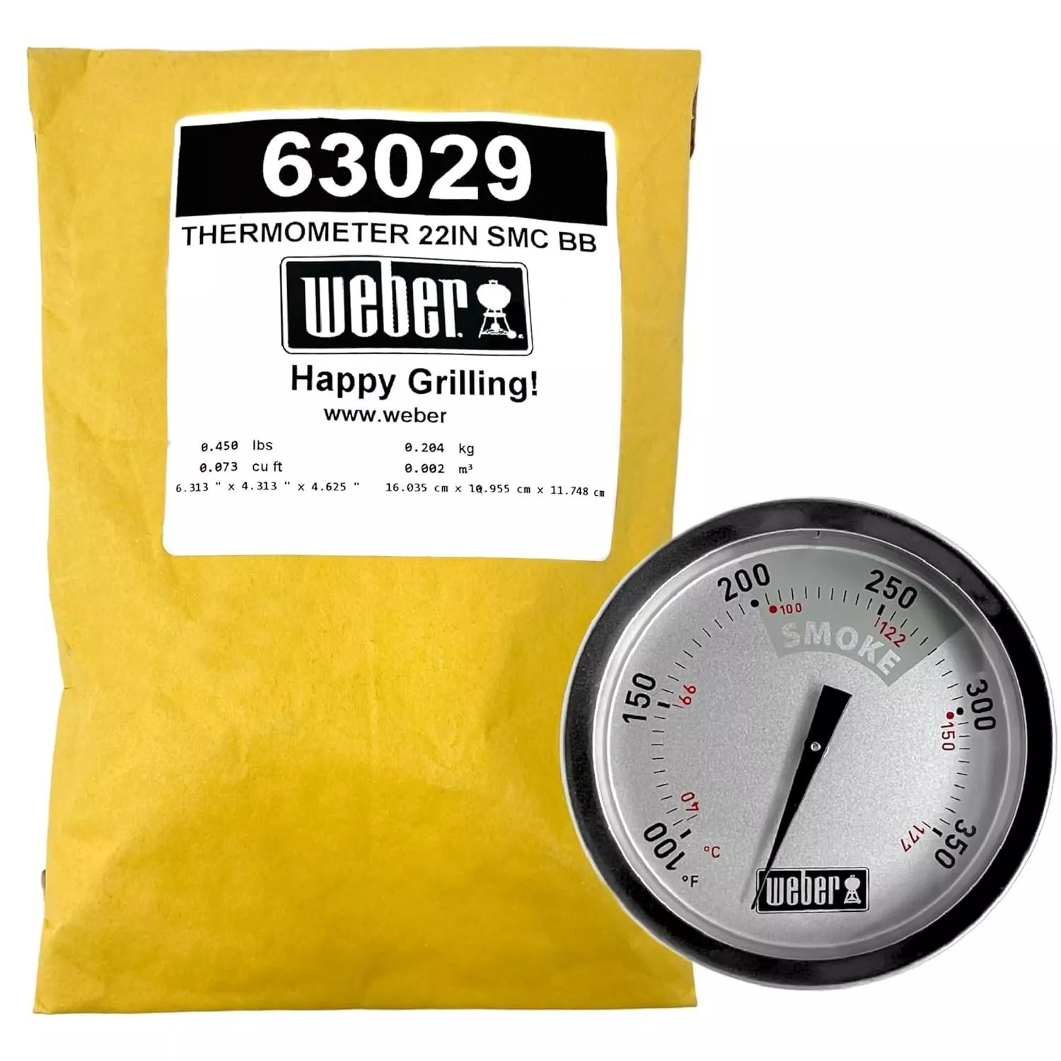 Weber 63029 Temperature Gauge for Smokey Mountain Cooker
