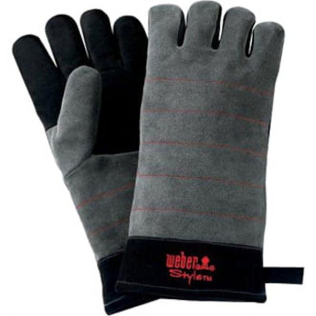 Weber17896 Leather Glove Black 2 Count Pack Of 1
