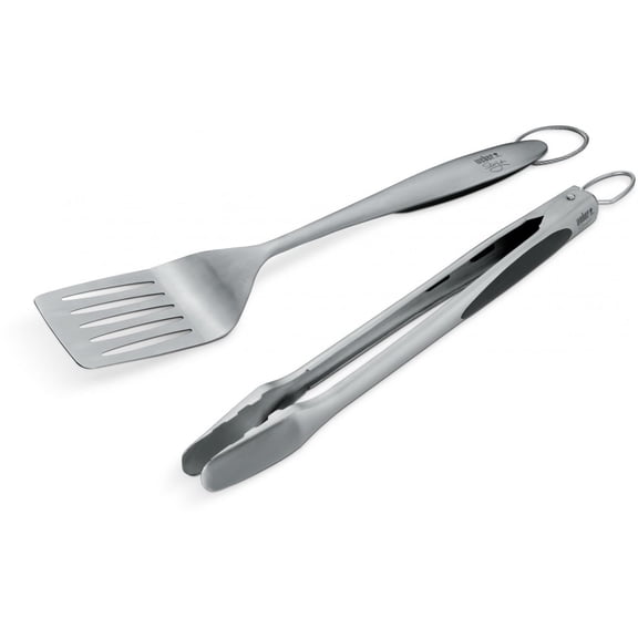 Open Box Weber 6707 Deluxe Stainless Steel BBQ Tool Set - 2-Pieces