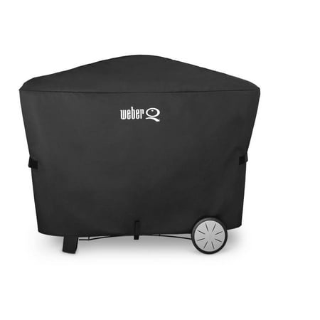Weber - Rolling Cart Grill Cover for Q 2000/3000 grills - Black