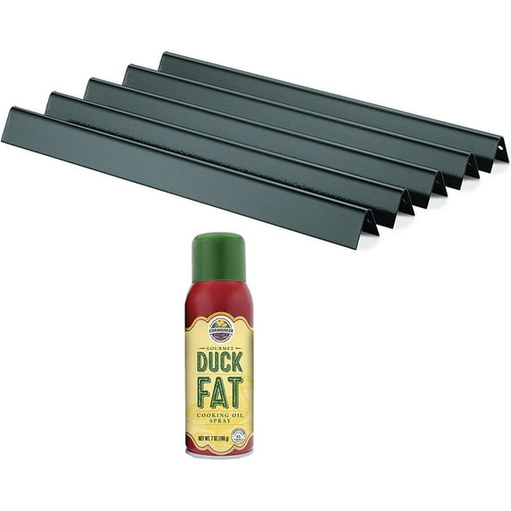 Weber 7534 Flavorizer Bars for Spirit 200/500 and Genesis Silver A Grills Bundle with Cornhusker Kitchen Gourmet Duck Fat Spray Cooking Oil