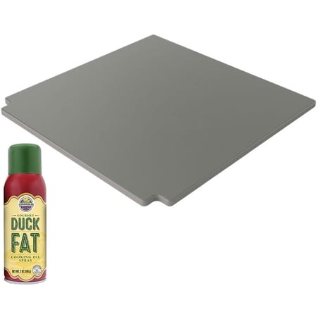 Weber 7671 CRAFTED Glazed Baking Stone Bundle with Cornhusker Kitchen Gourmet Duck Fat Spray Cooking Oil