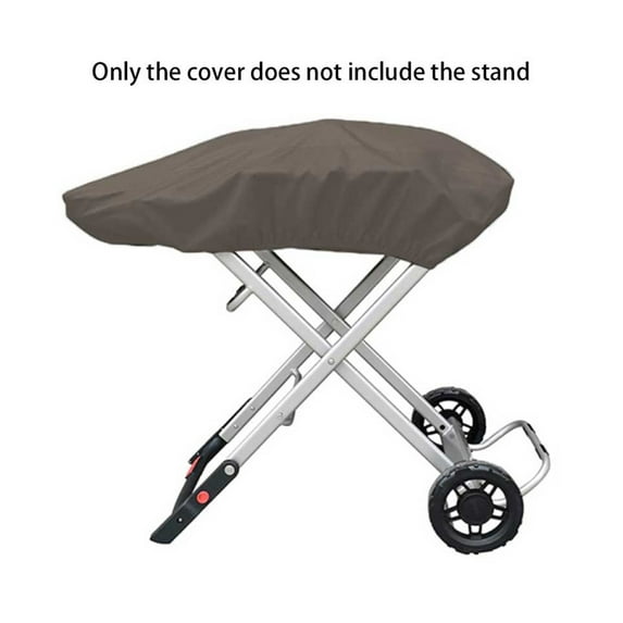 Weber Traveler Portable Gas Grill Cover 210D Heavy Duty Waterproof Outdoor Protection 101x49x25cm Beige Brown