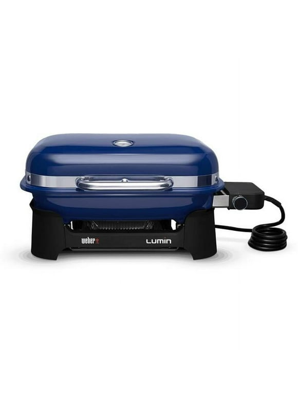 Weber 91300901 Lumin Compact Electric Grill, Deep Ocean Blue - Quantity 1