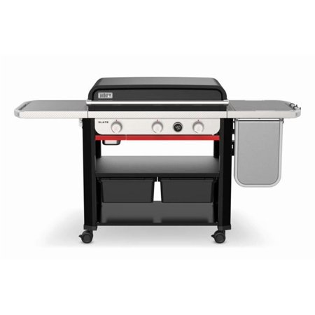 Weber Burner 30'' Rust-Resistant Griddle with Extendable Side Table