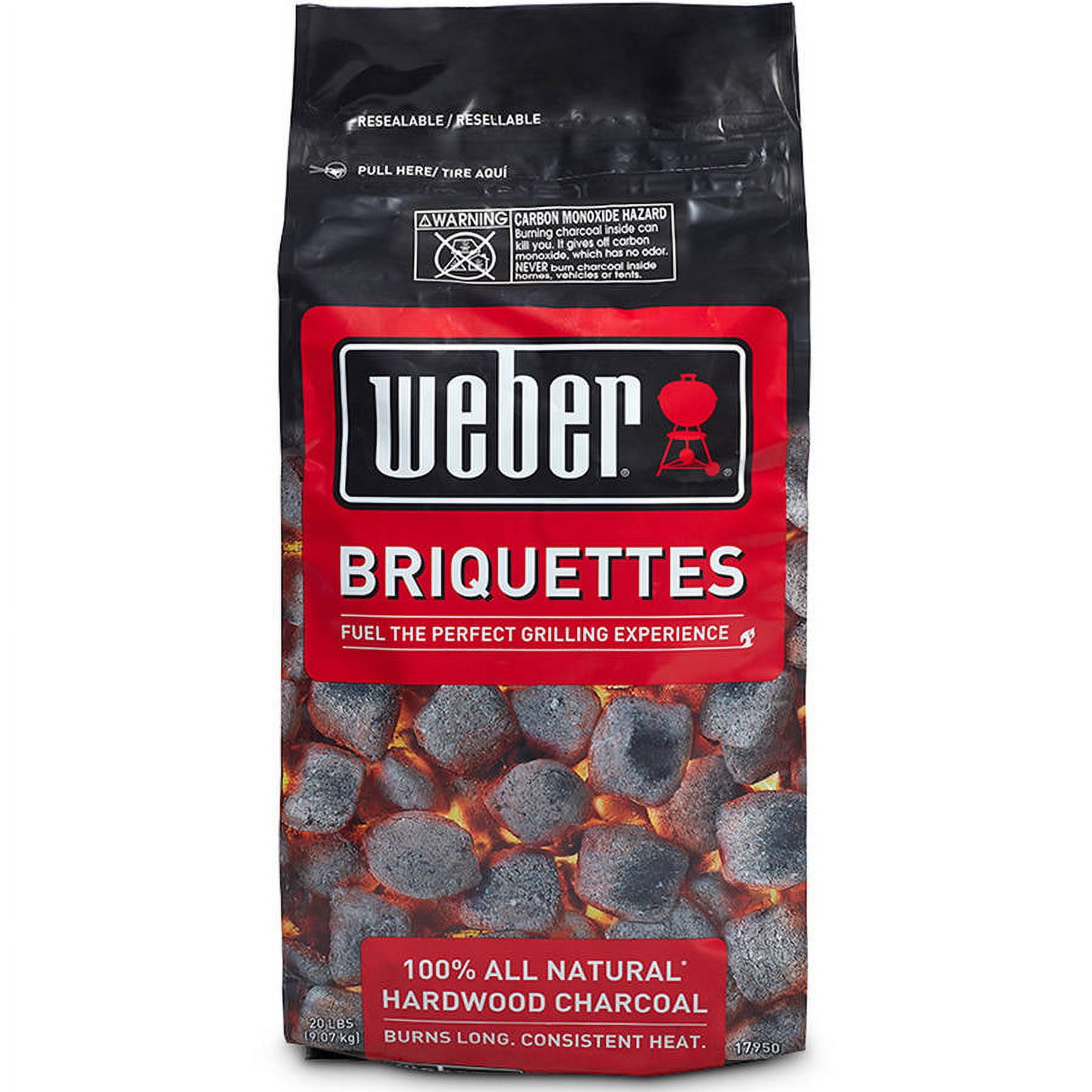 Weber Charcoal Briquettes, 20 pound bag - image 1 of 8