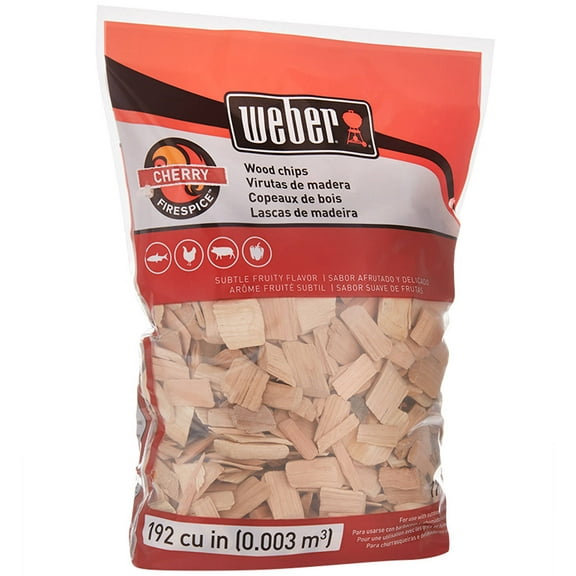 Weber Cherry Wood Chips, 192 Cu. In. bag