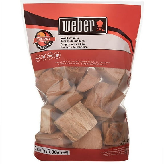 Weber Cherry Wood Chunks, 350 Cu. In. bag